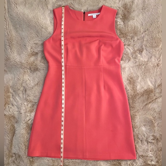 Diane von Furstenberg | Sleeveless Carrie A-Line Dress, Size 14, Pink, VGUC - Picture 3 of 10